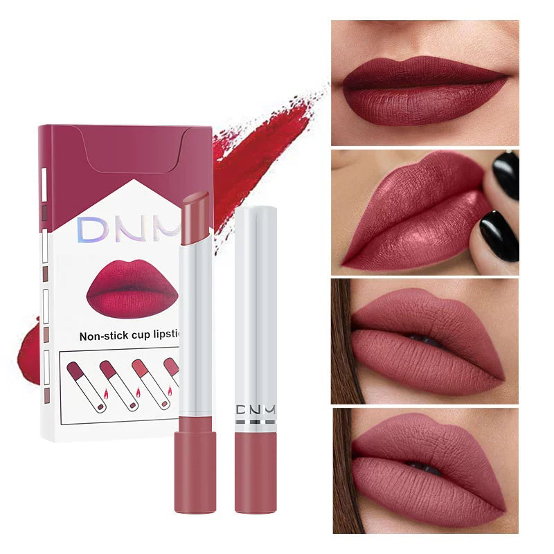 Lip Tint Korean - مجموعة من 4 قطع أحمر شفاه