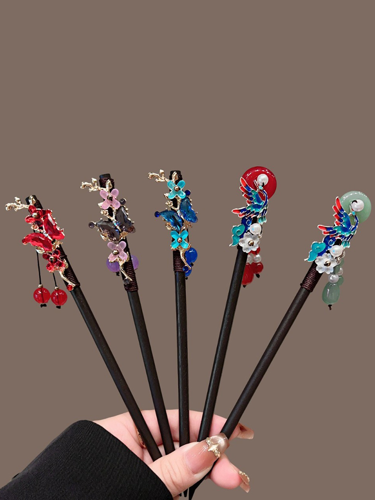 Hanbok Hair Pin - 1 قطعة أزياء رائعة نابضة بالحياة