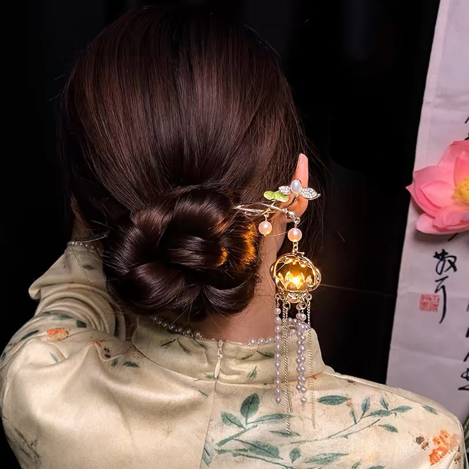 دبوس شعر معدني أنيق وعصري بتصم - مراجعة Hanbok Hair Pin وسعره