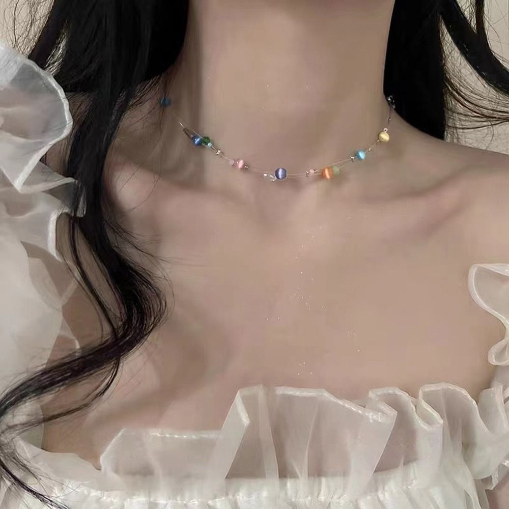 قلادة عصرية من السبائك على الط - مراجعة Korean Girl Lifestyle وسعره