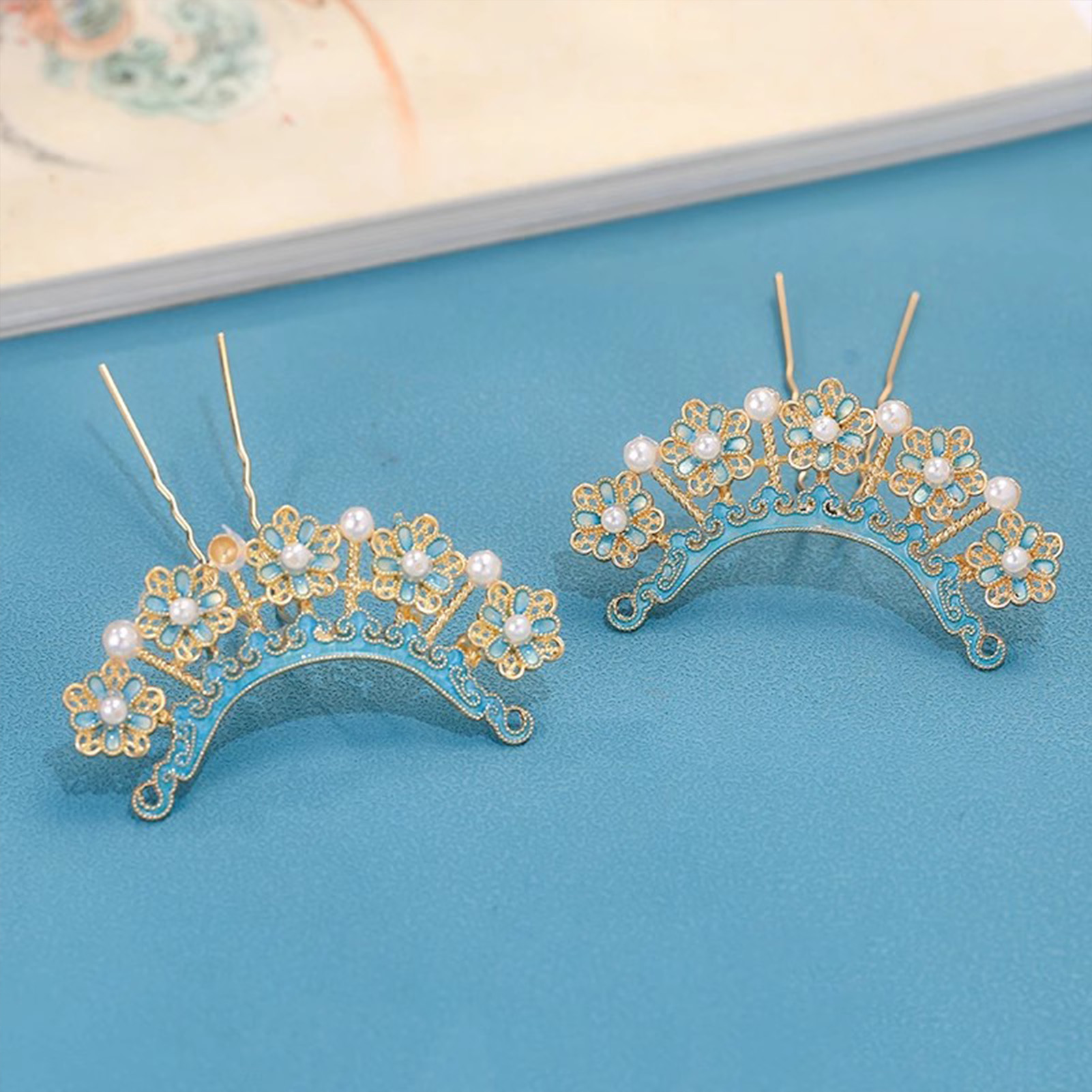 دبابيس شعر تقليدية مطلية بالمي - مراجعة Hanbok Hair Pin وسعره