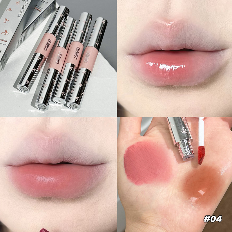 QIBEST ملمع شفاه مزدوج الرأس م - مراجعة Lip Tint Korean وسعره