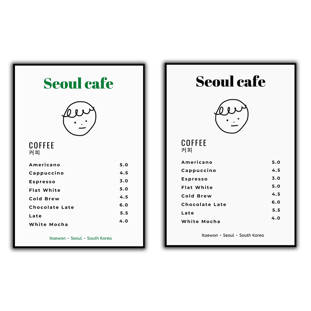 سيول مقهى طباعة جدار الفن للطب - مراجعة Korean Arts And Lifestyle وسعره