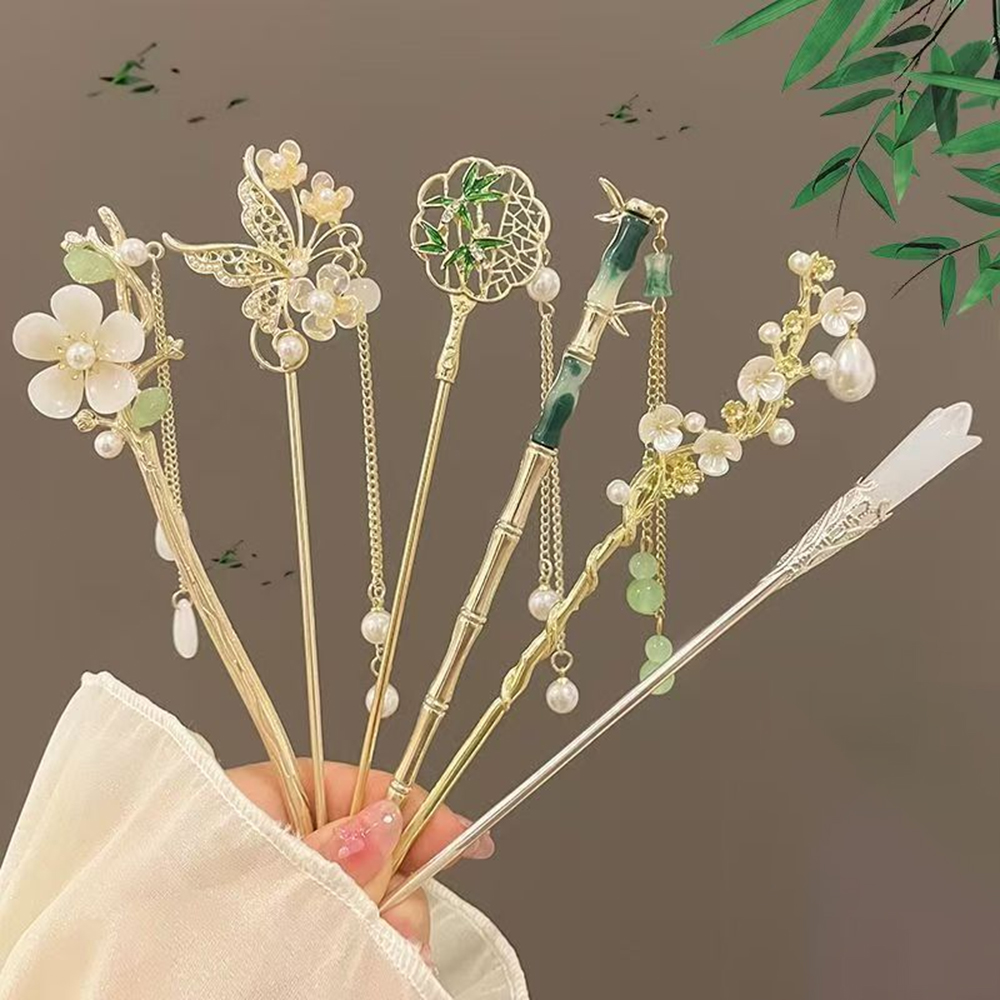 1/6 قطعة أنيقة النمط الصيني شر - مراجعة Hanbok Hair Pin وسعره